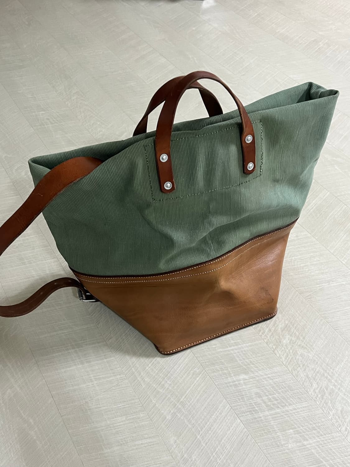 60‘s 스위스군 더플백 씨색 상품이미지5