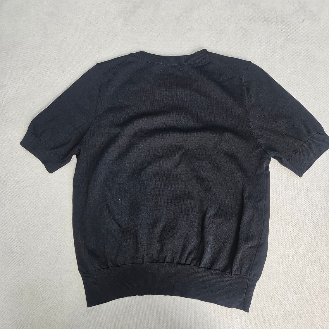 실측확인 빈티지 여성 하트 로고 반팔니트 0326Y 상품이미지2