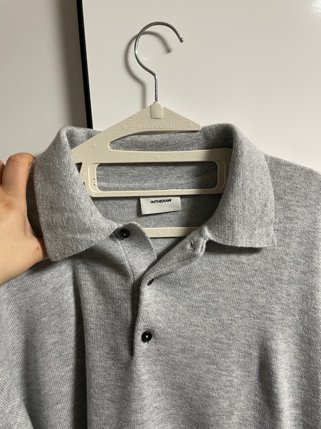 인더로우 코튼 플레인 니트 폴로 상품이미지8