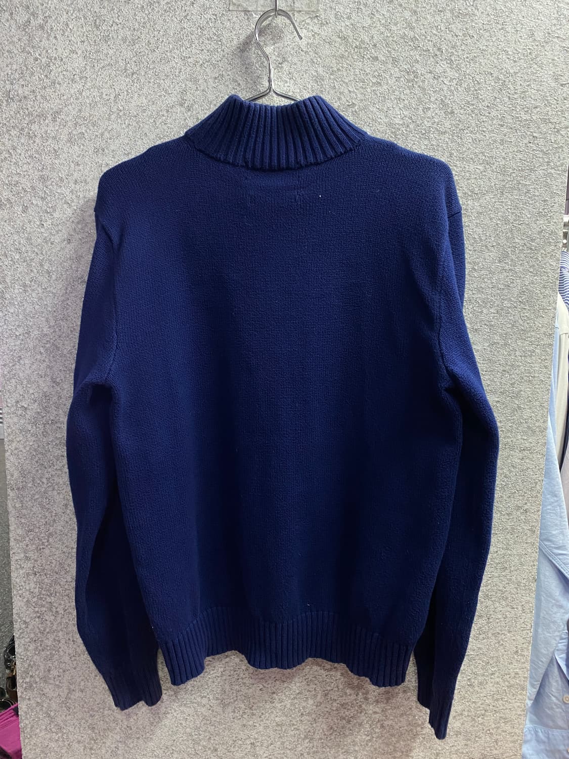 폴로 랄프로렌 블루 쿼터 집업 니트 B3414 상품이미지5