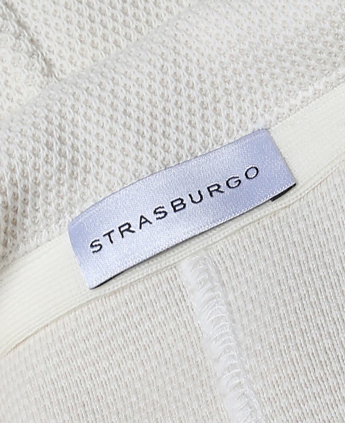 스트라스부르고 [Strasburgo] 오프 화이트 럭셔리 와플 니트 자켓 상품이미지6