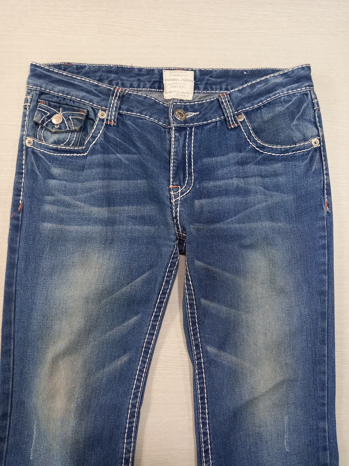 32-33 JUNDOL JEANS 골반 워싱 스판 부츠컷 32-250 상품이미지3