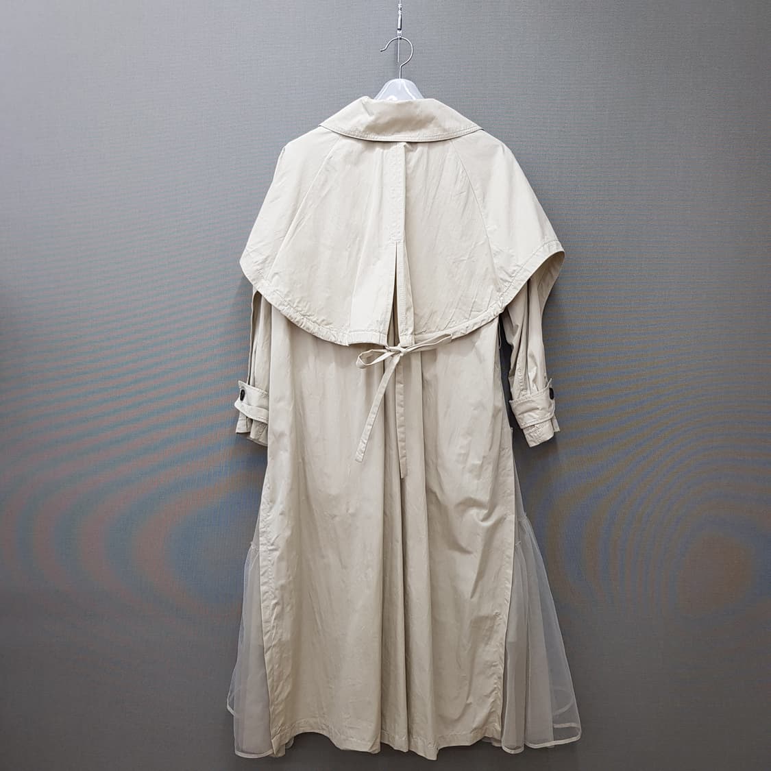 오즈세컨 2022 튤 레이어 트렌치코트 76-90-155사이즈 상품이미지5