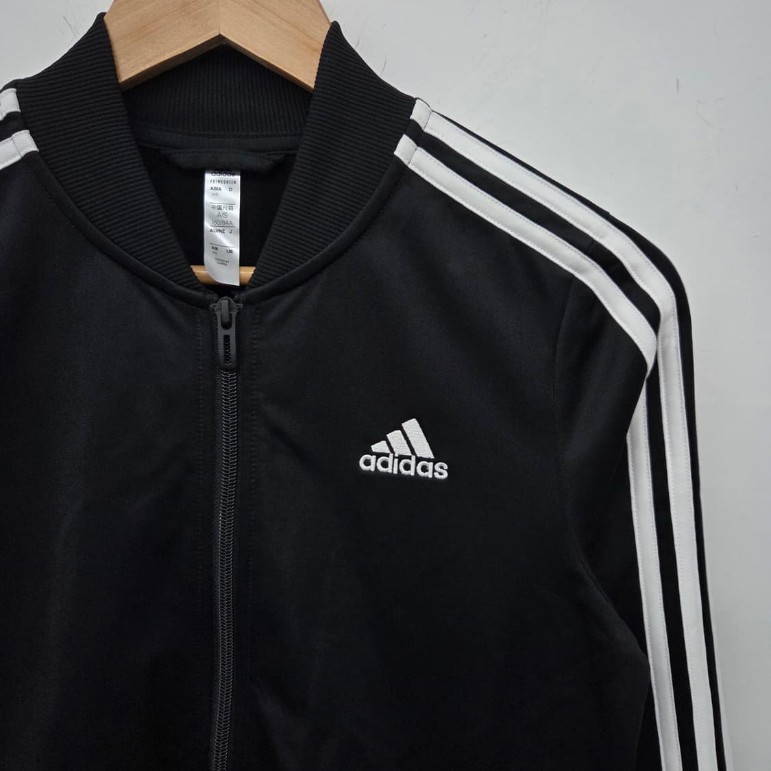 아디다스져지 삼선 트랙 자켓 블랙 여xs 상품이미지3