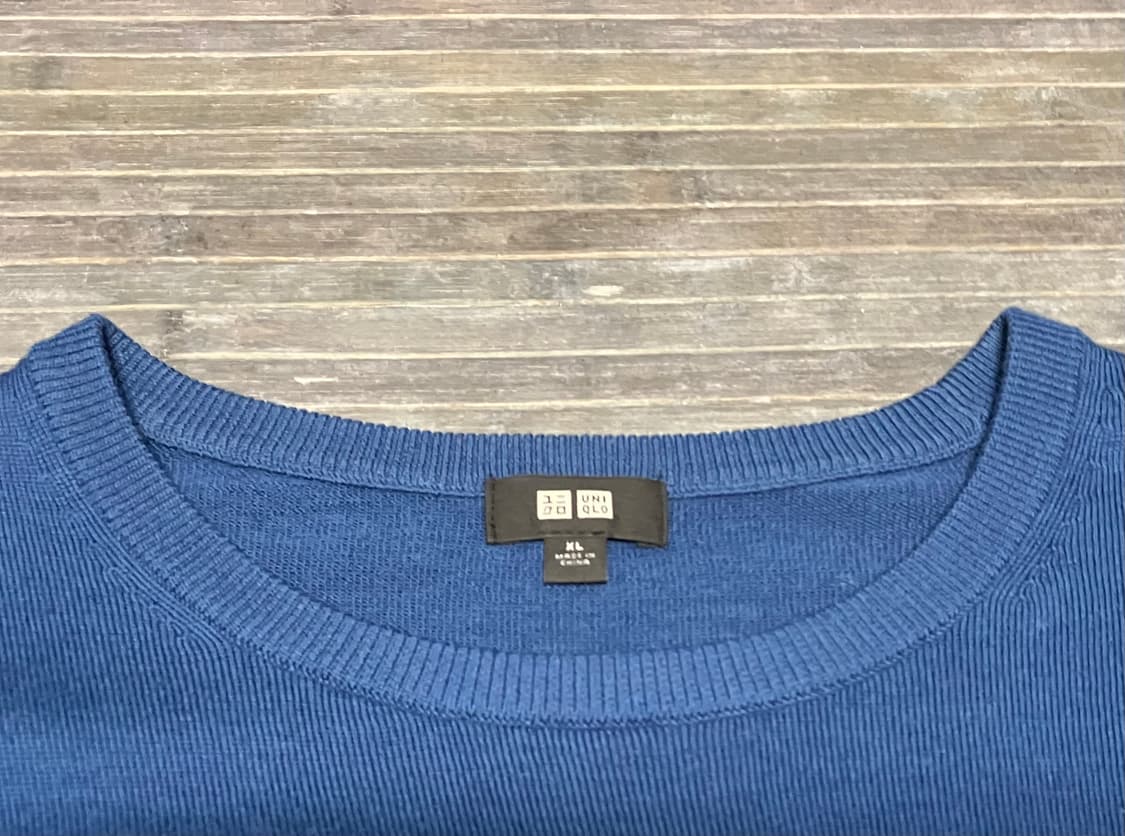 Uniqlo merino crewneck blue 상품이미지2