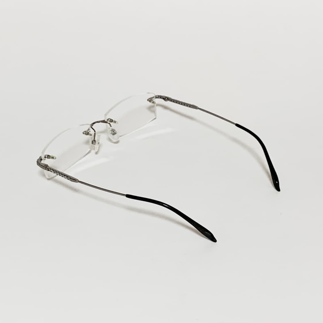 949 데드스탁 빈티지안경 무테 큐빅 포인트 y2k 초경량 픽키 상품이미지6