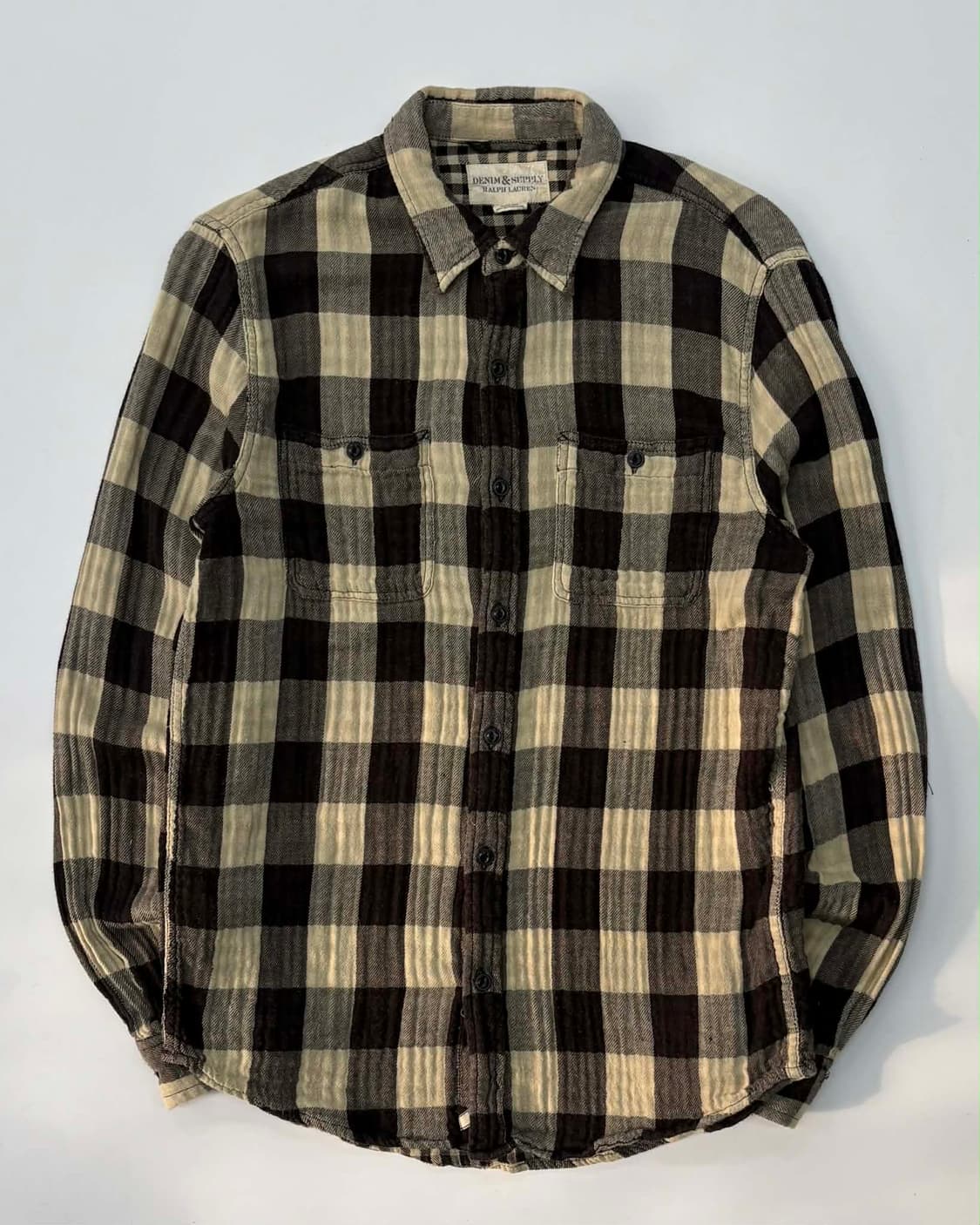 [M] 랄프로렌 데님앤서플라이 폴란넬 체크 웨스턴 셔츠 상품이미지1