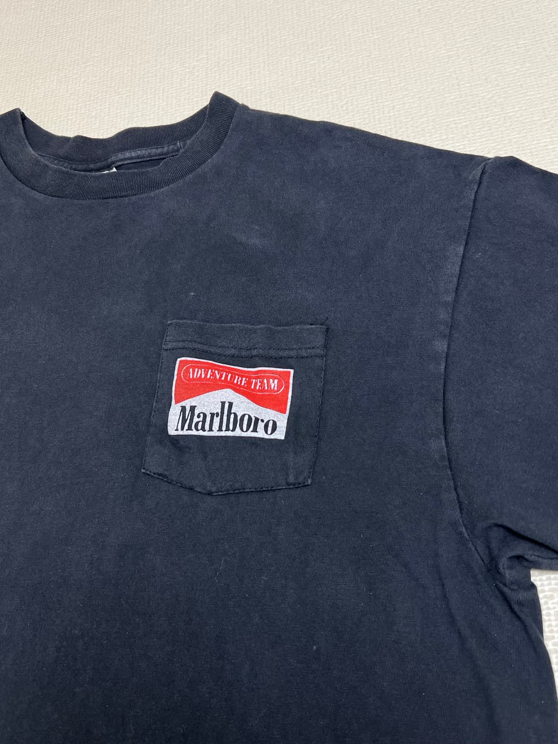 90s 말보로 스네이크 패스 프린팅 티셔츠 블랙 XL 상품이미지3