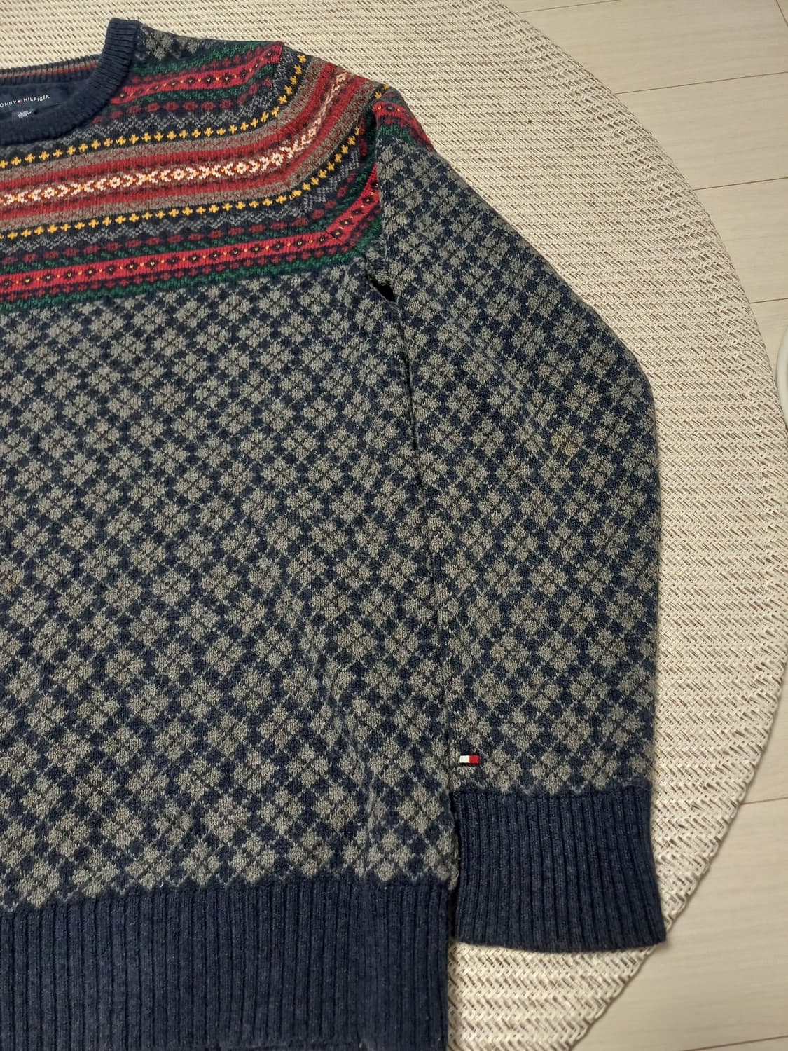 타미힐피거 빈티지 페어아일 울 블렌드 스웨터 (여성 루즈핏) 상품이미지5