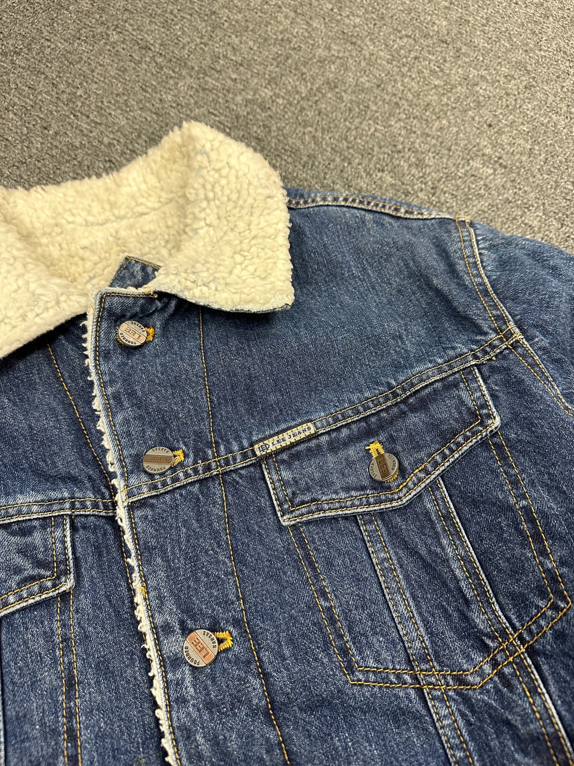 95) LEE 셰르파 트러커 크롭 데님자켓 상품이미지4