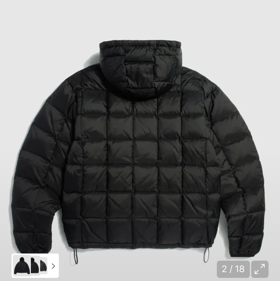 에스피오나지 후디드 라이트 다운 자켓 블랙 L 상품이미지2