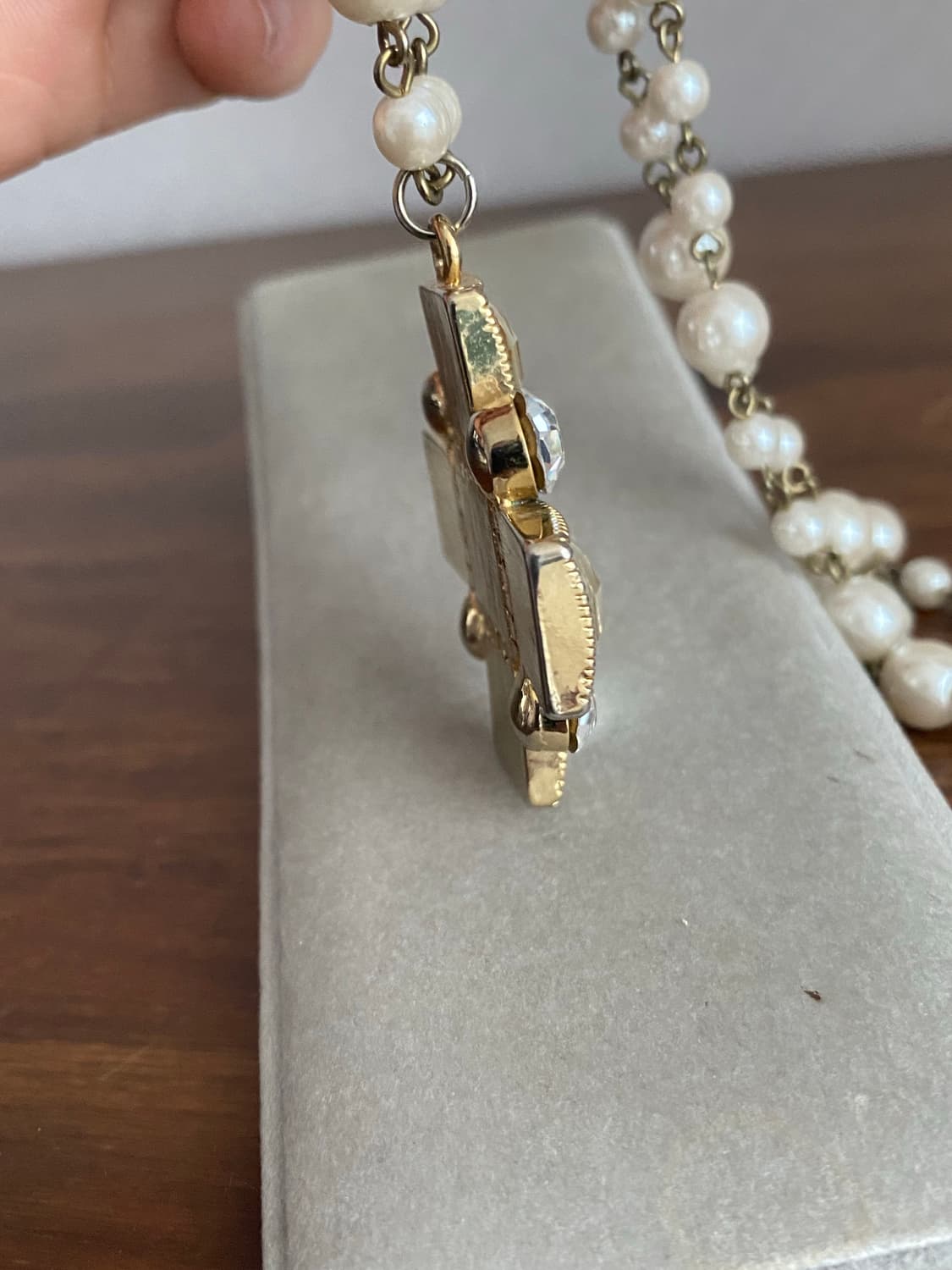 악세서리 큐빅펜던트 진주 목걸이 상품이미지4