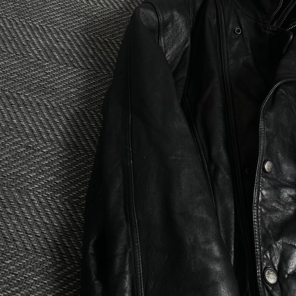 빈티지 램스킨 가죽 레더 봄버 자켓y 3566 상품이미지8
