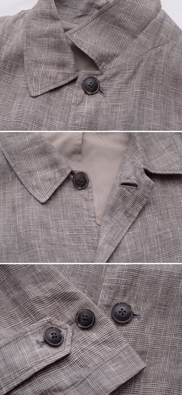 신품급) 시리즈 (series) 피그코팅 피지 린넨 롱자켓 (105+) 상품이미지9