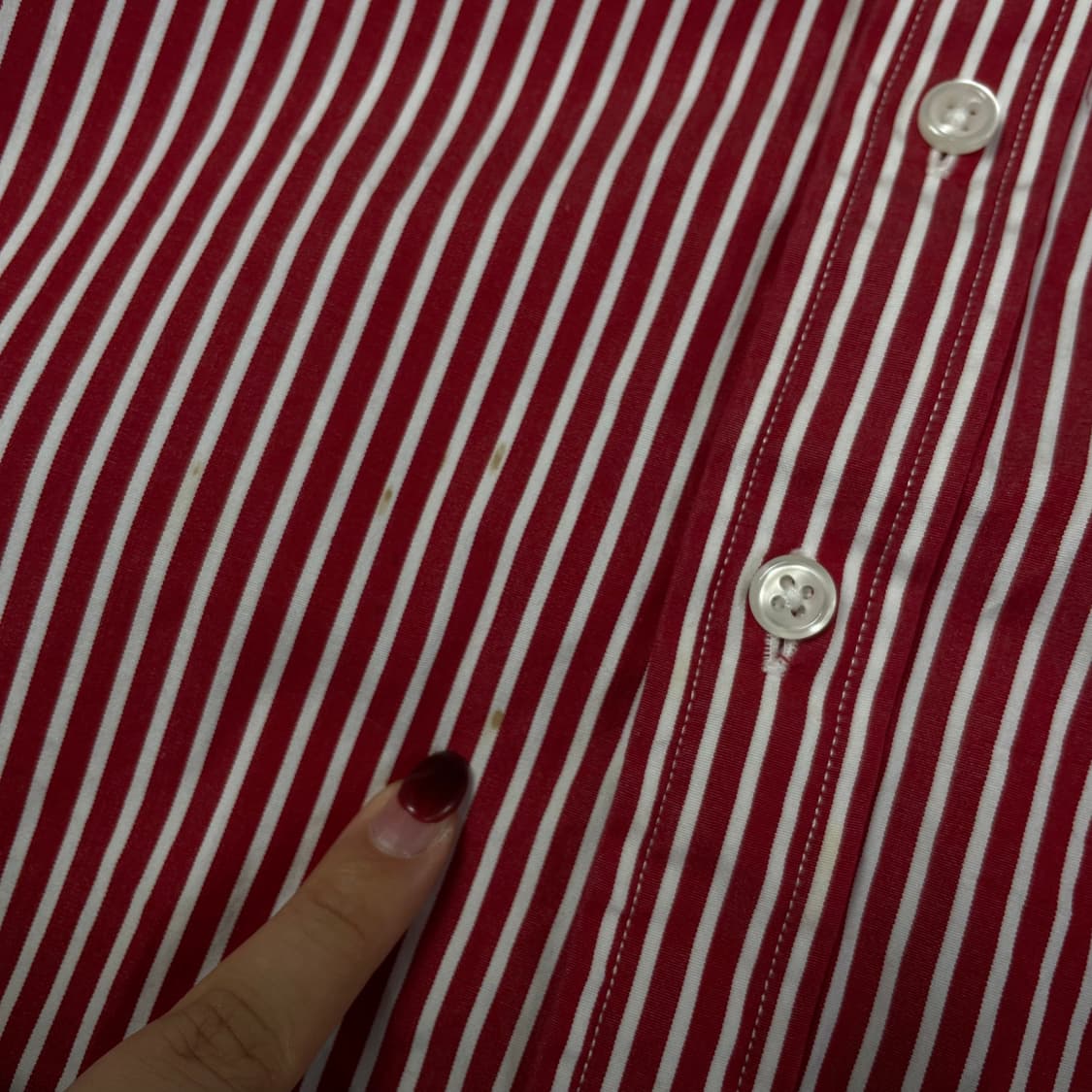 폴로랄프로렌 레드 스트라이프 긴팔 셔츠 4 상품이미지5