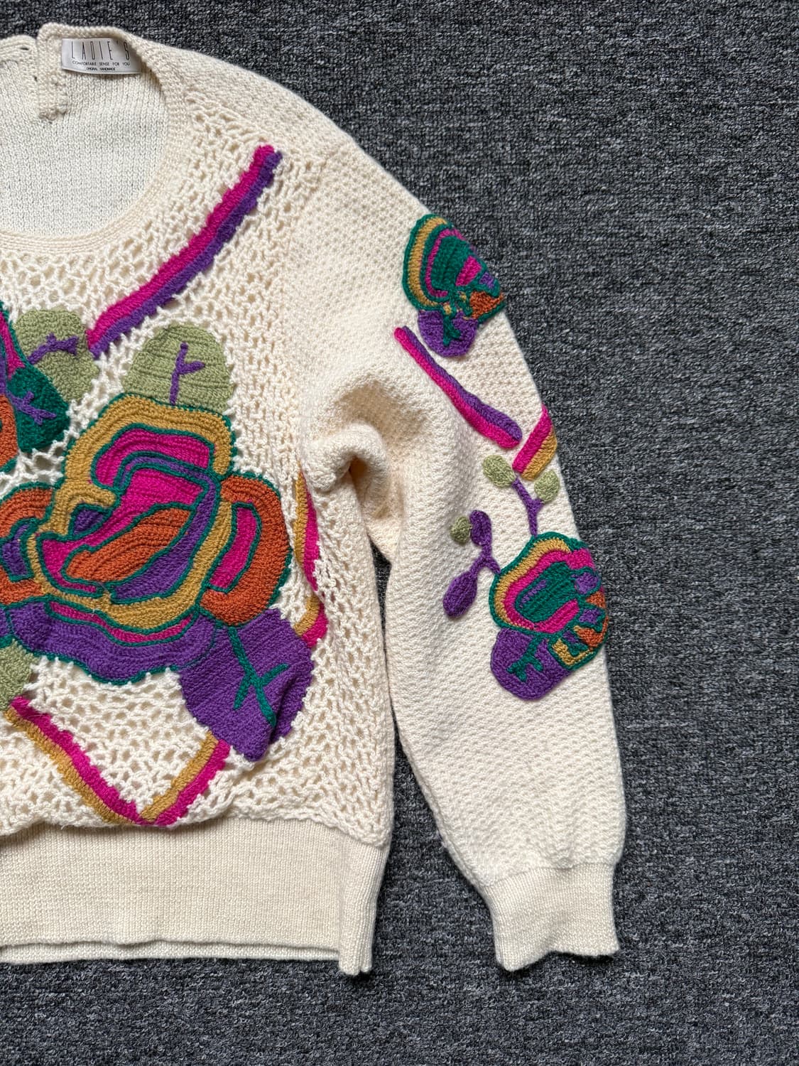 빈티지 자수 니트 상품이미지7