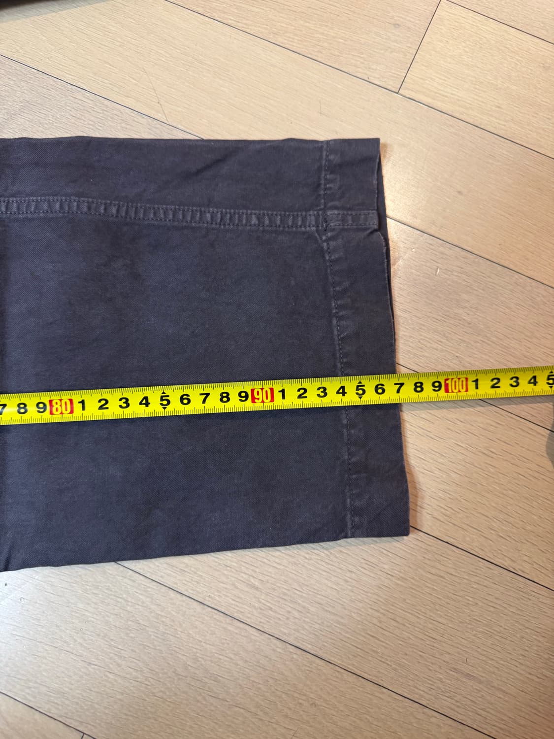 [1] 비즈빔 visvim 24AW 와이드 치노 팬츠 크래쉬 블랙 상품이미지8