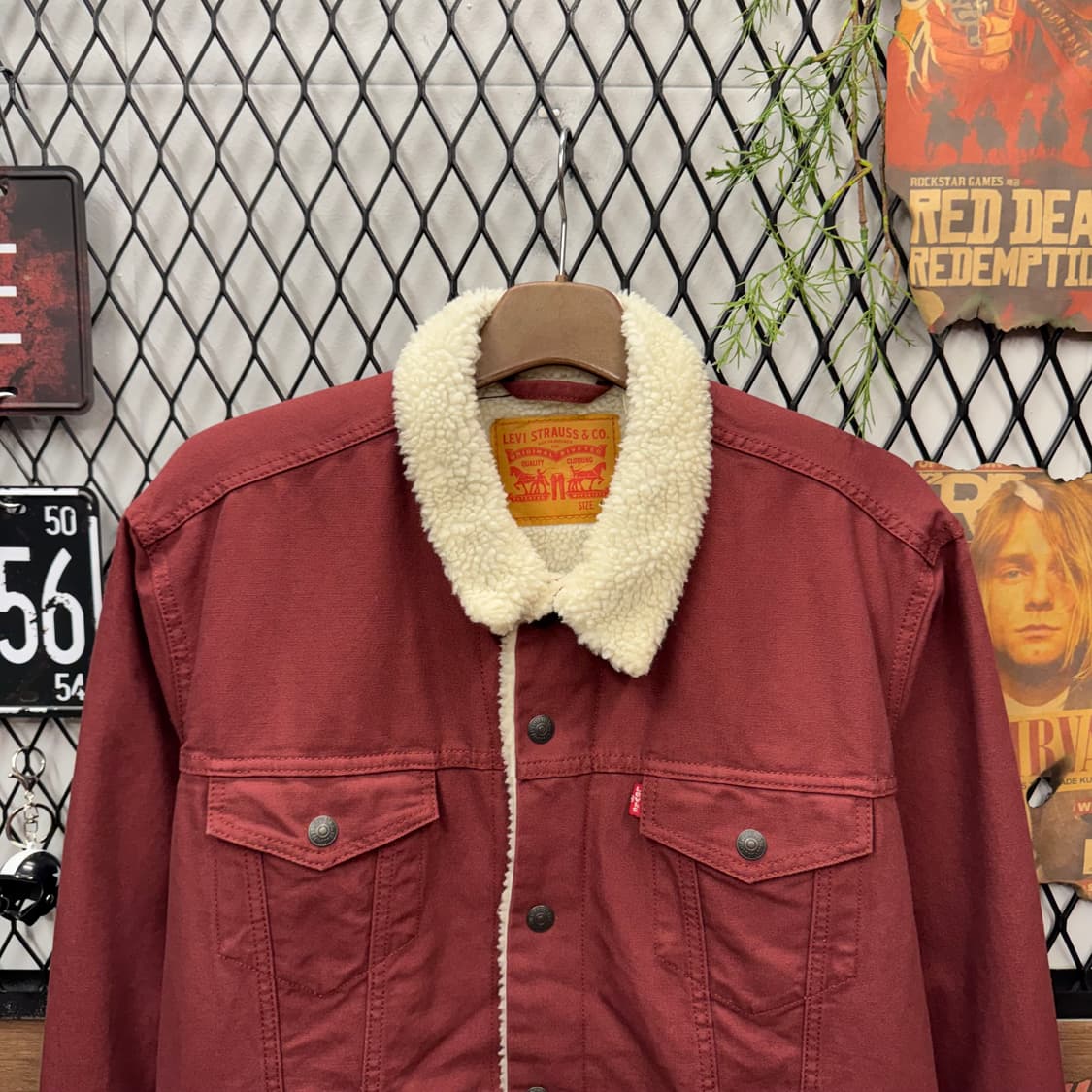 리바이스 타입 3 쉐르파 트러커 자켓 레드 L 상품이미지3