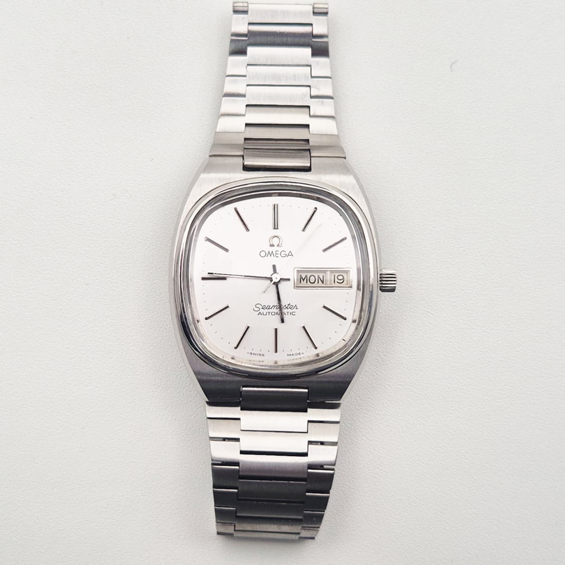 오메가 씨마스터 테레비 오토매틱 빈티지 시계 실버 오리지널판 상품이미지8