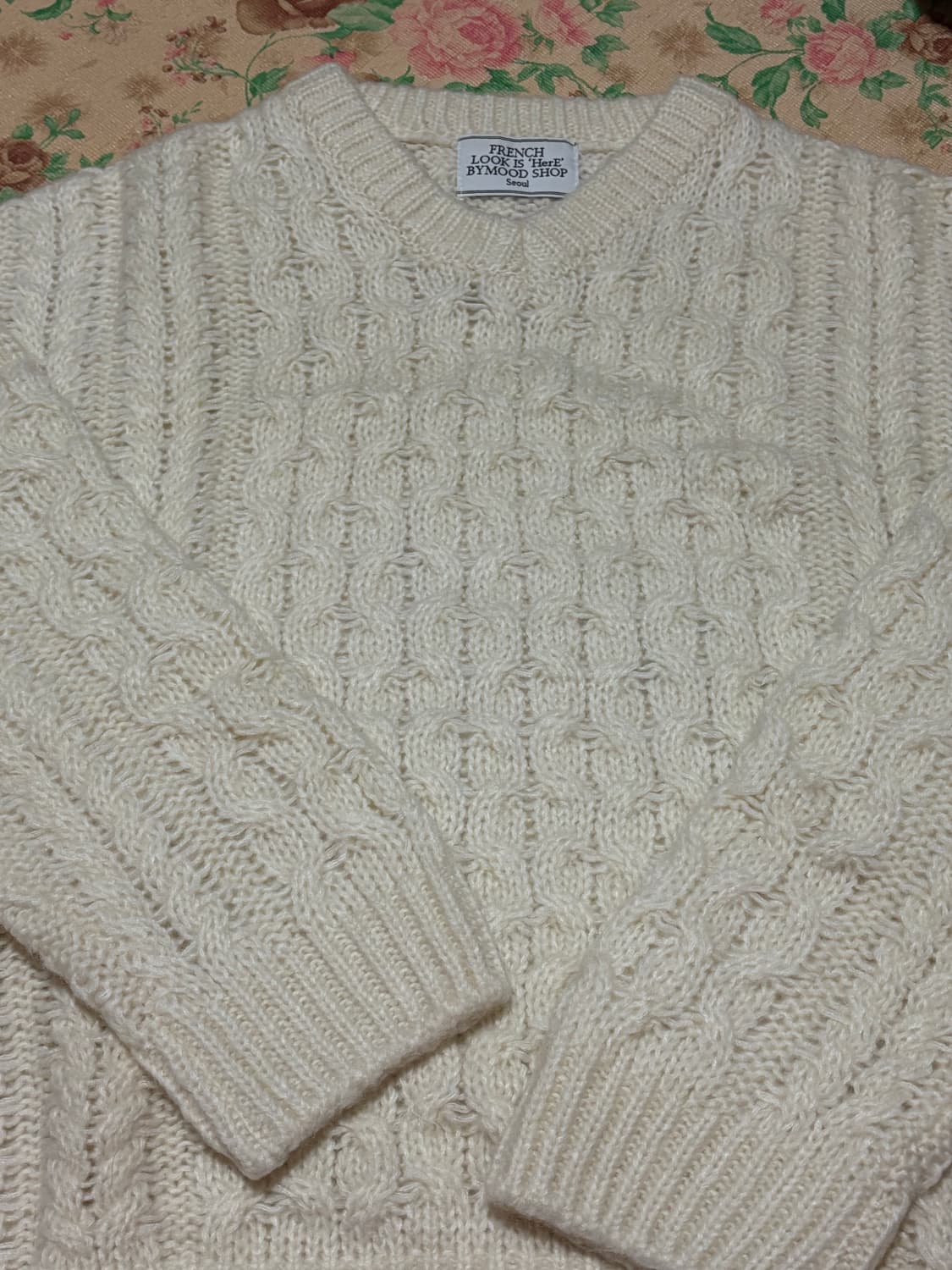 바이무드 키드모헤어 피셔맨 케이블니트 상품이미지6