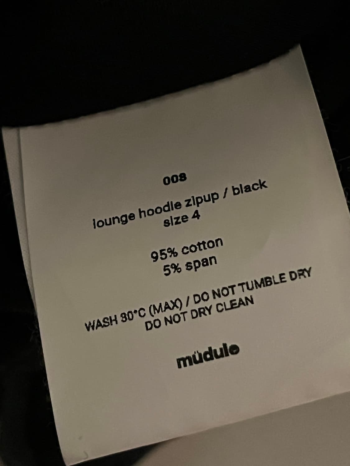 머듈 후드집업 4 블랙 상품이미지3