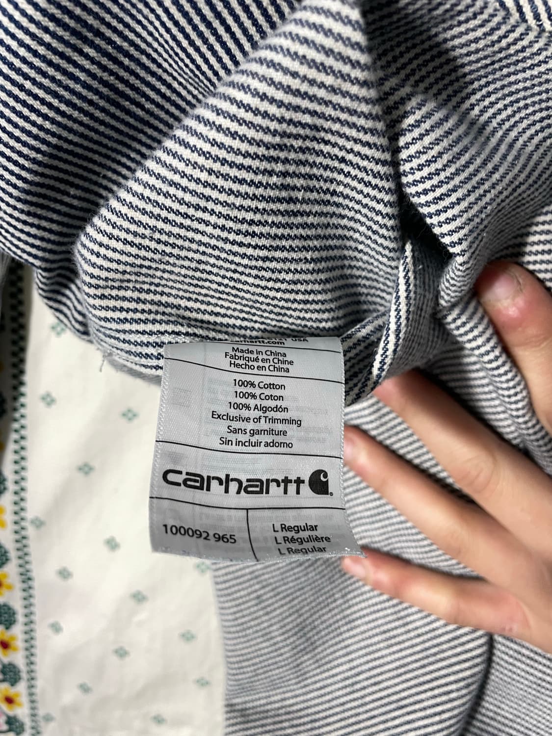 칼하트 스트라이프 워크 셔츠 상품이미지7