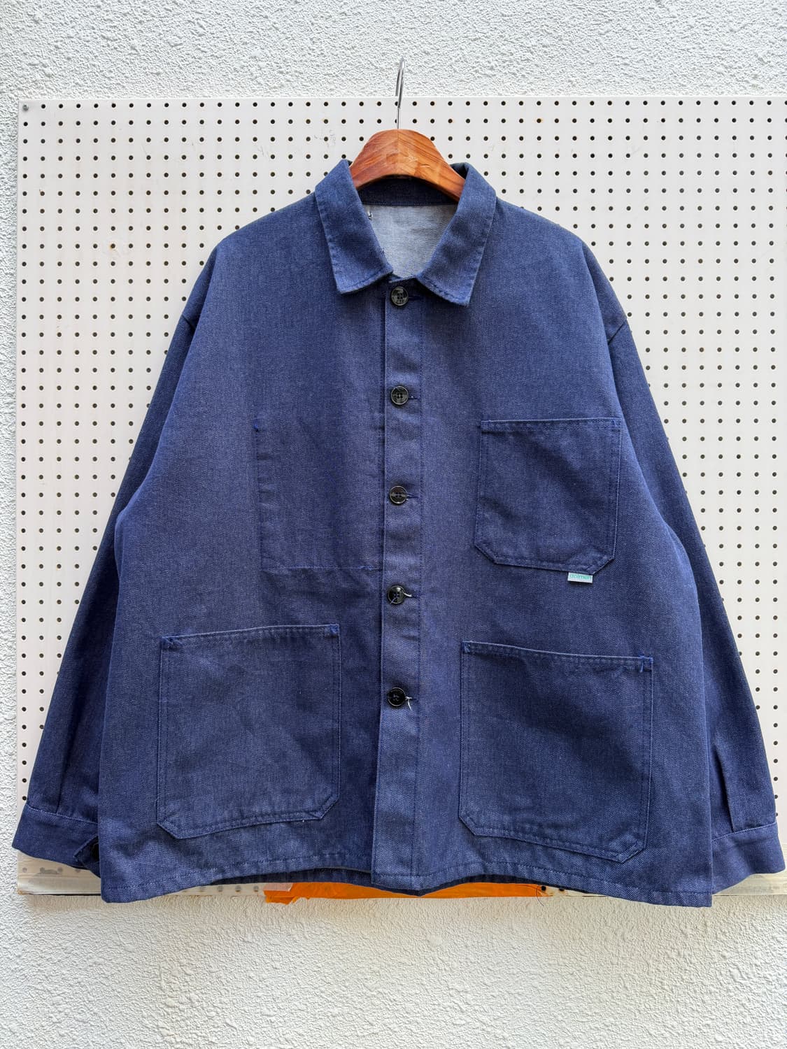 OLD VINTAGE DENIM FRENCH 빅사이즈 데님프렌치자켓 상품이미지1