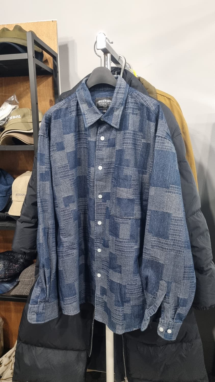 프리즘웍스)) 패치워크 셔츠자켓 105~110(xL) 상태최상 상품이미지1