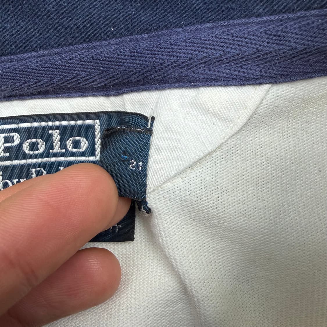 폴로 랄프 로렌 화이트 럭비 셔츠 XL 상품이미지8