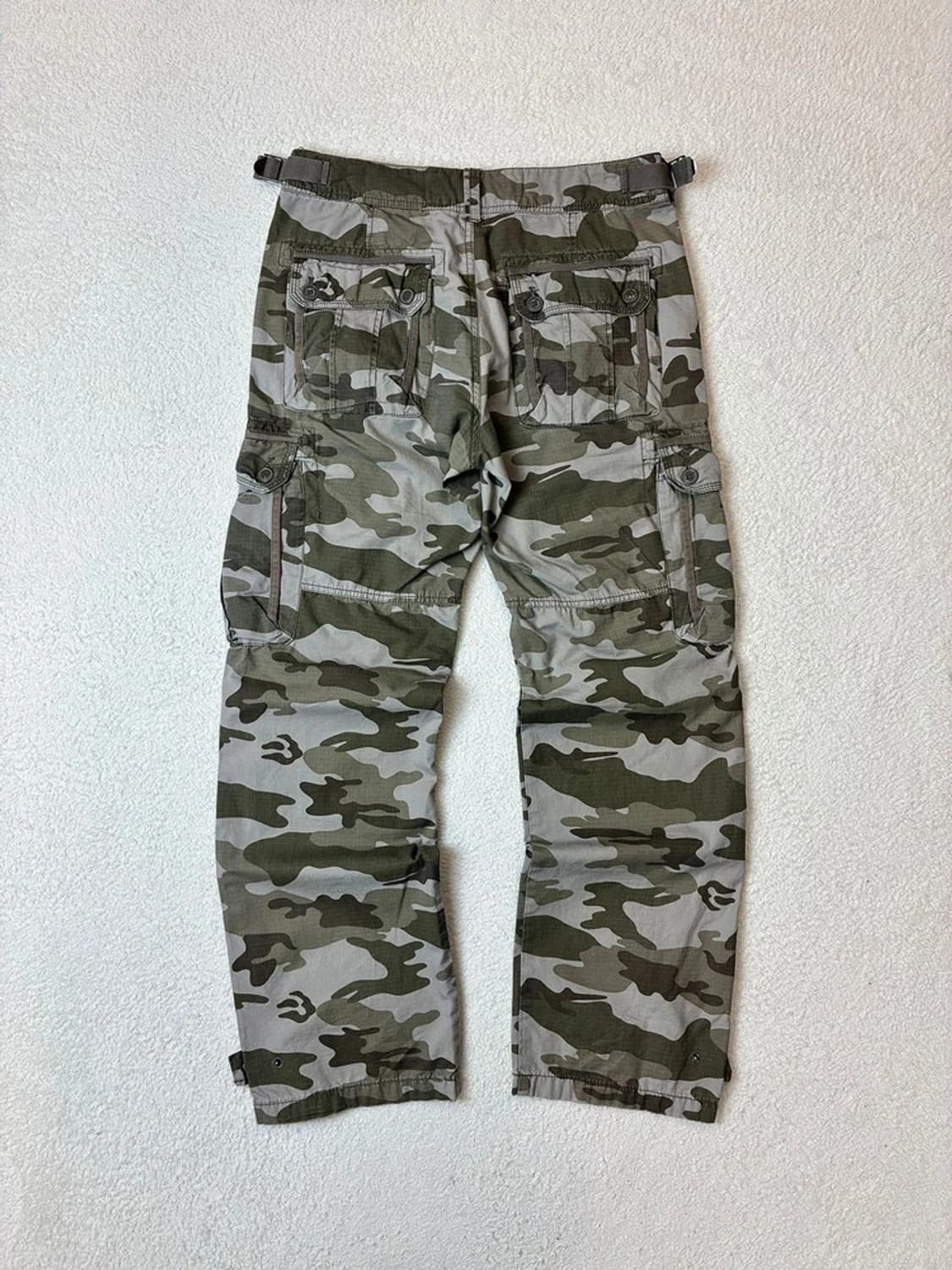 리트머스 00's 밀리터리 립스탑 카모 카고 팬츠 PN6214 상품이미지6