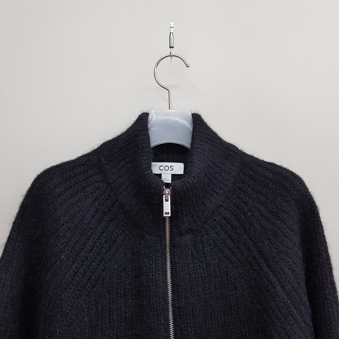 코스 COS 알파카 울 혼방 하이넥 집업 니트 자켓 XS사이즈 상품이미지2