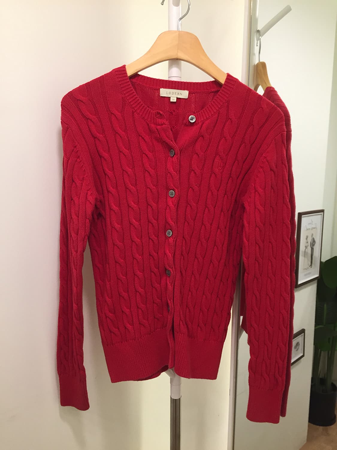 여성 로던 꽈배기 니트가디건 95 상품이미지4