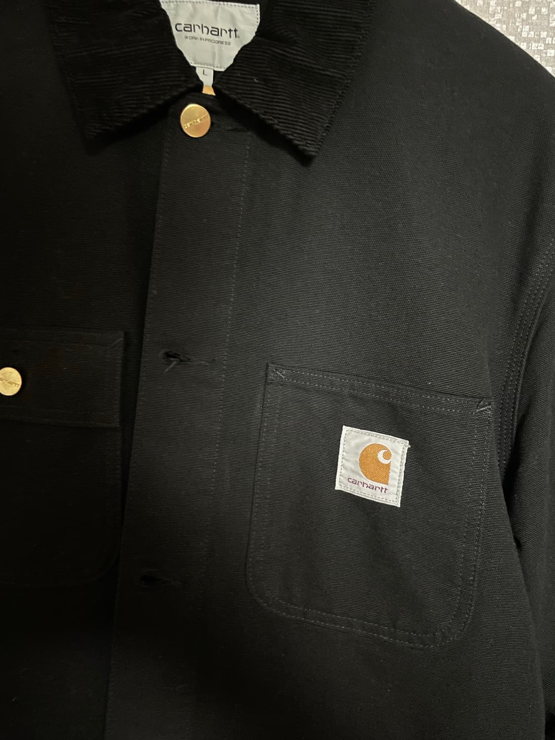 칼하트wip 미시건 코트[블랙, L] 상품이미지5