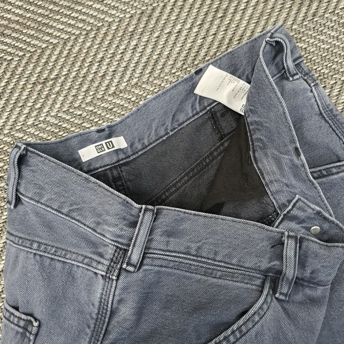 유니클로 와이드 데님 청바지 남자34 상품이미지2