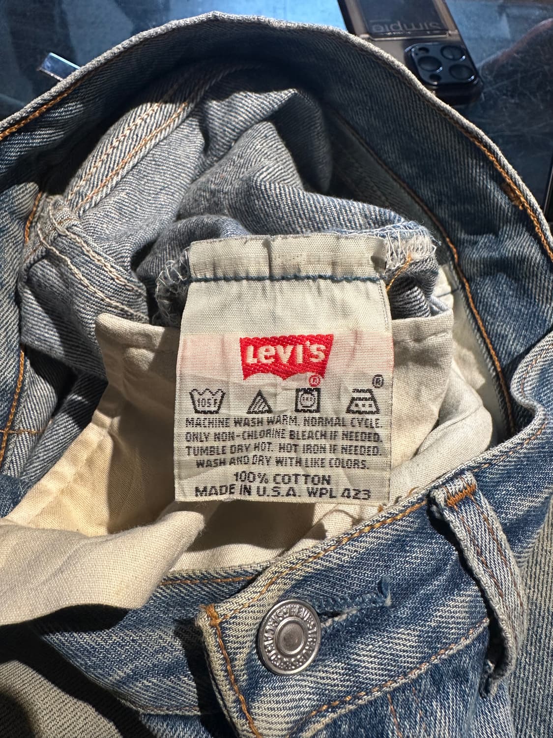 90s USA 빈티지 리바이스 501 데님 팬츠 상품이미지7