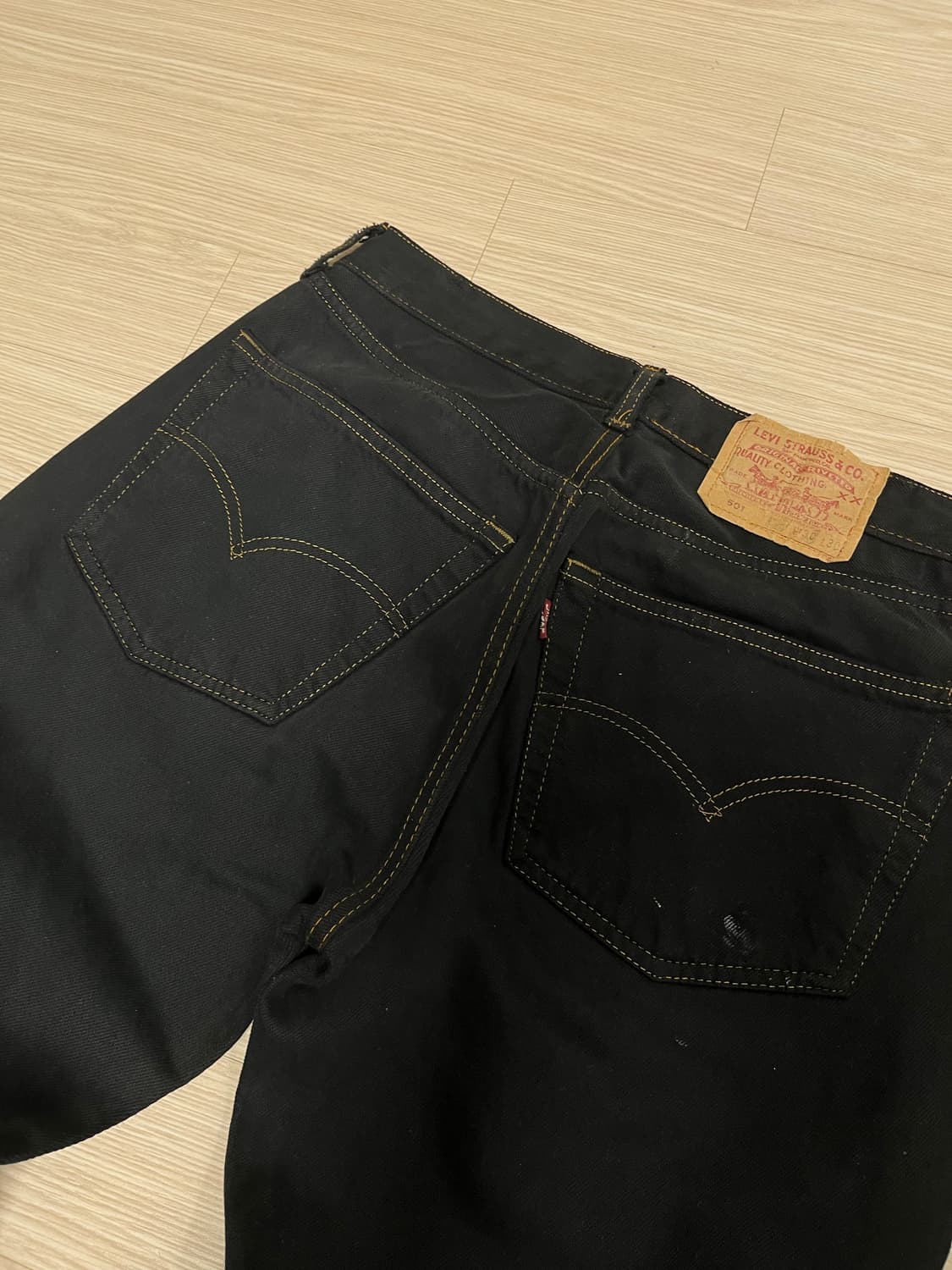 리바이스 501 블랙진 흑청 상품이미지6