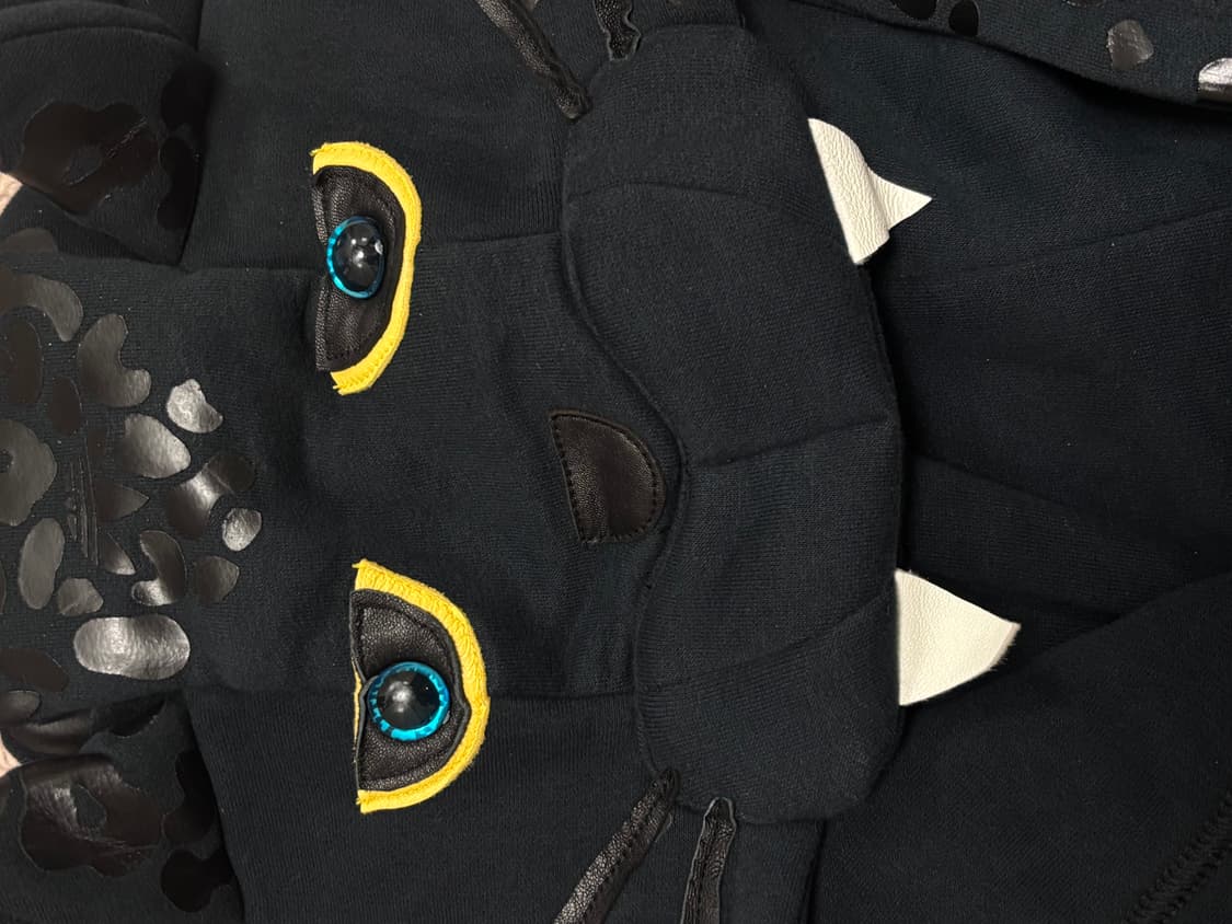 아디다스 x 제레미스캇 레오파드 후드집업 흑표범 상품이미지3