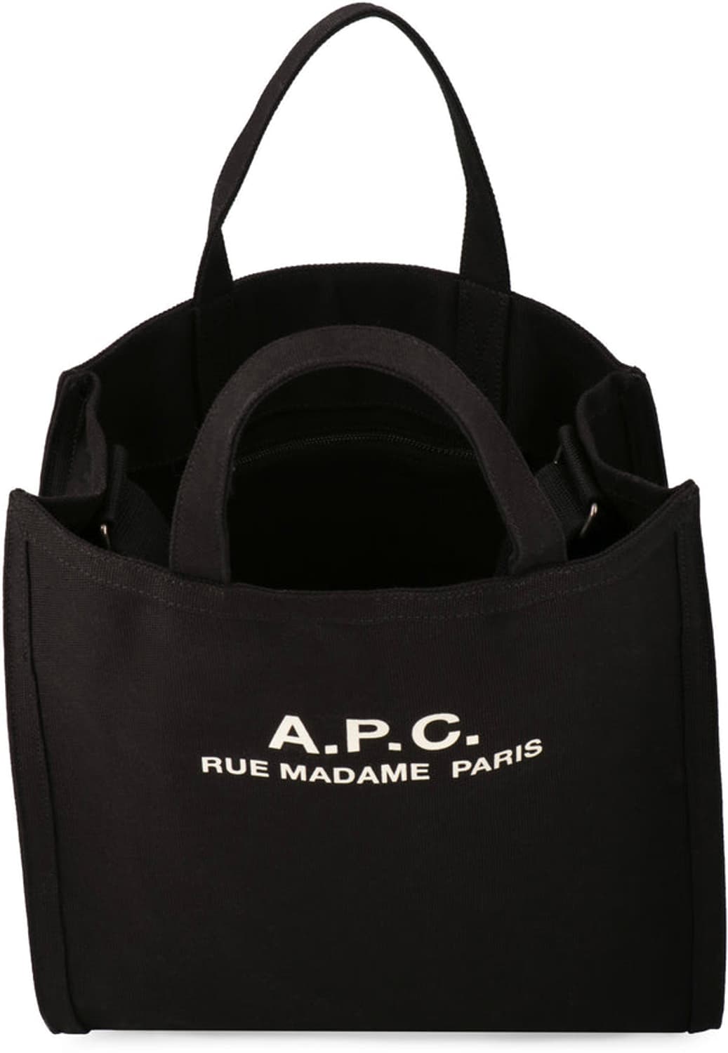 (새상품50%할인)APC 아페쎄 정품 리쿠퍼레이션 토트백 겸 숄더백 블랙 상품이미지4
