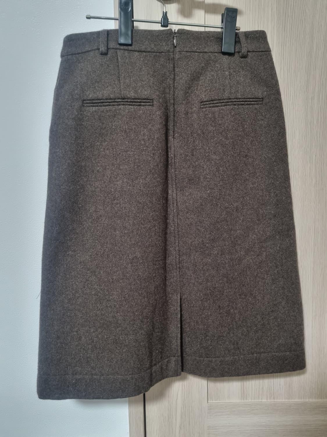낫띵리튼 울 미디 스커트(브라운) 상품이미지7