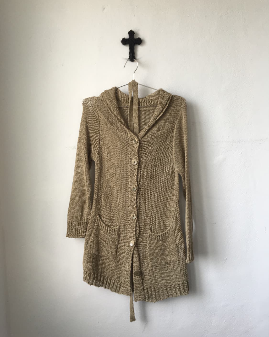 Tied knit cardigan 상품이미지2