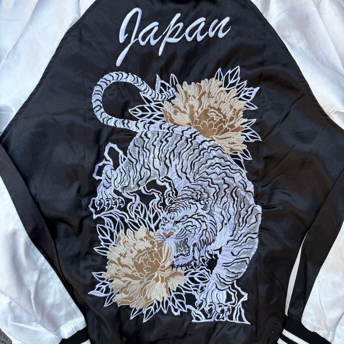 자수 백호 스카잔 블랙 상품이미지3