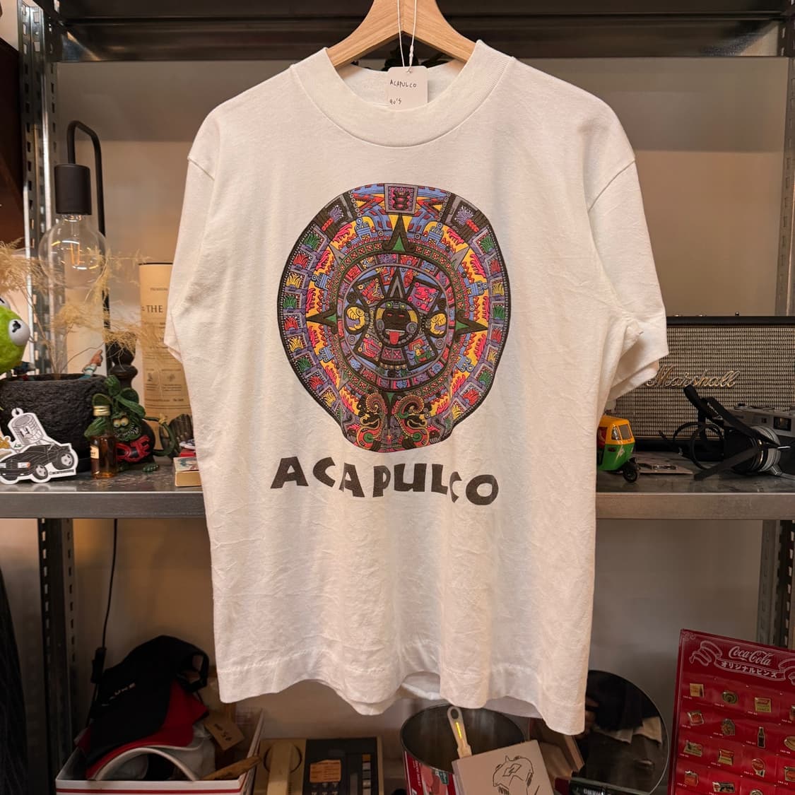 90S ACAPULCO 글리치 에스닉 티셔츠 S M 상품이미지1