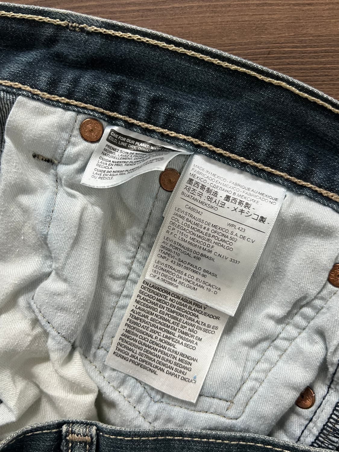 Levis 리바이스 501 버튼플라이 데님 팬츠 상품이미지5