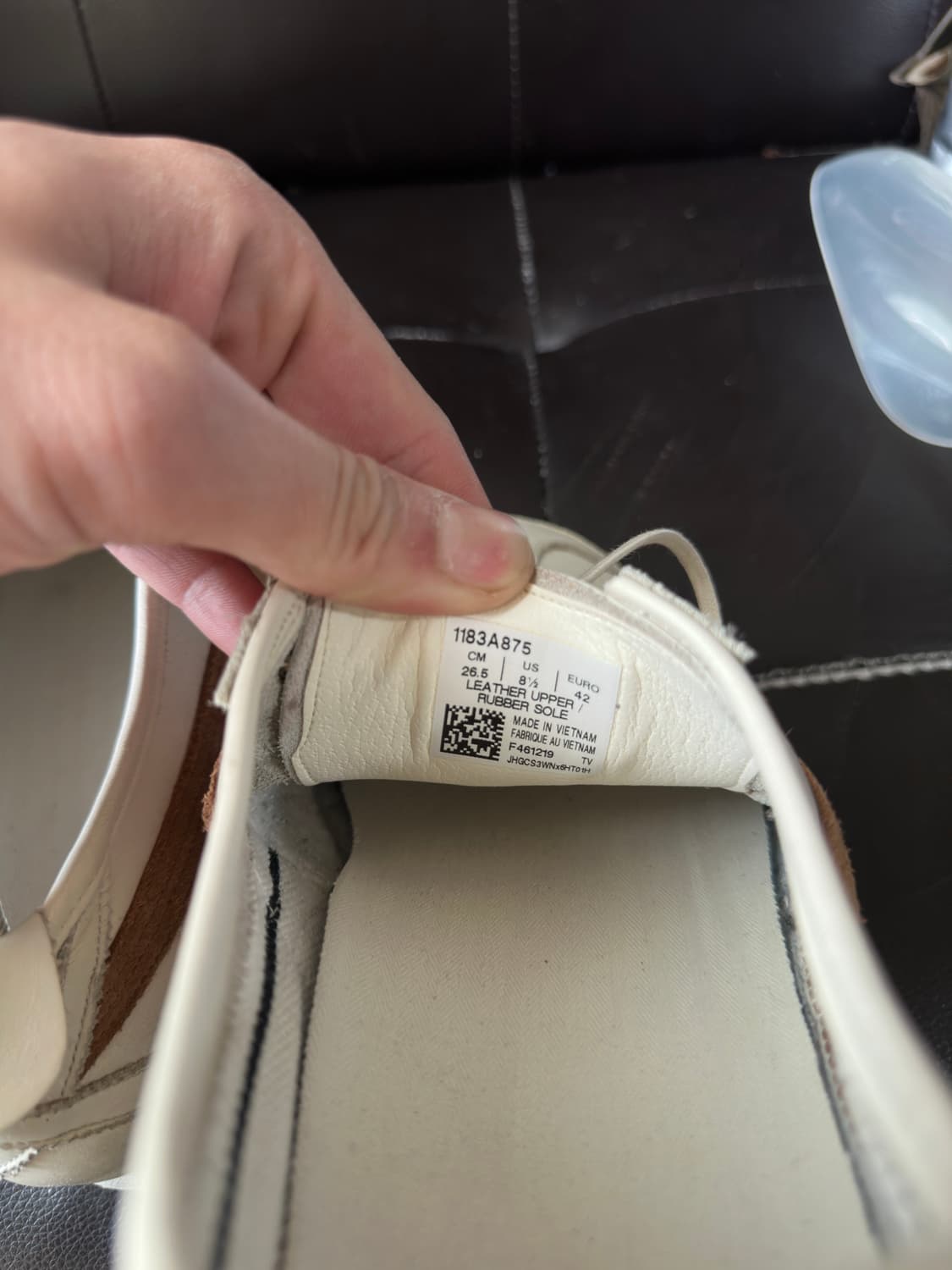 [26.5-270]오니츠카타이거 멕시코66 흰갈 스니커즈 상품이미지8