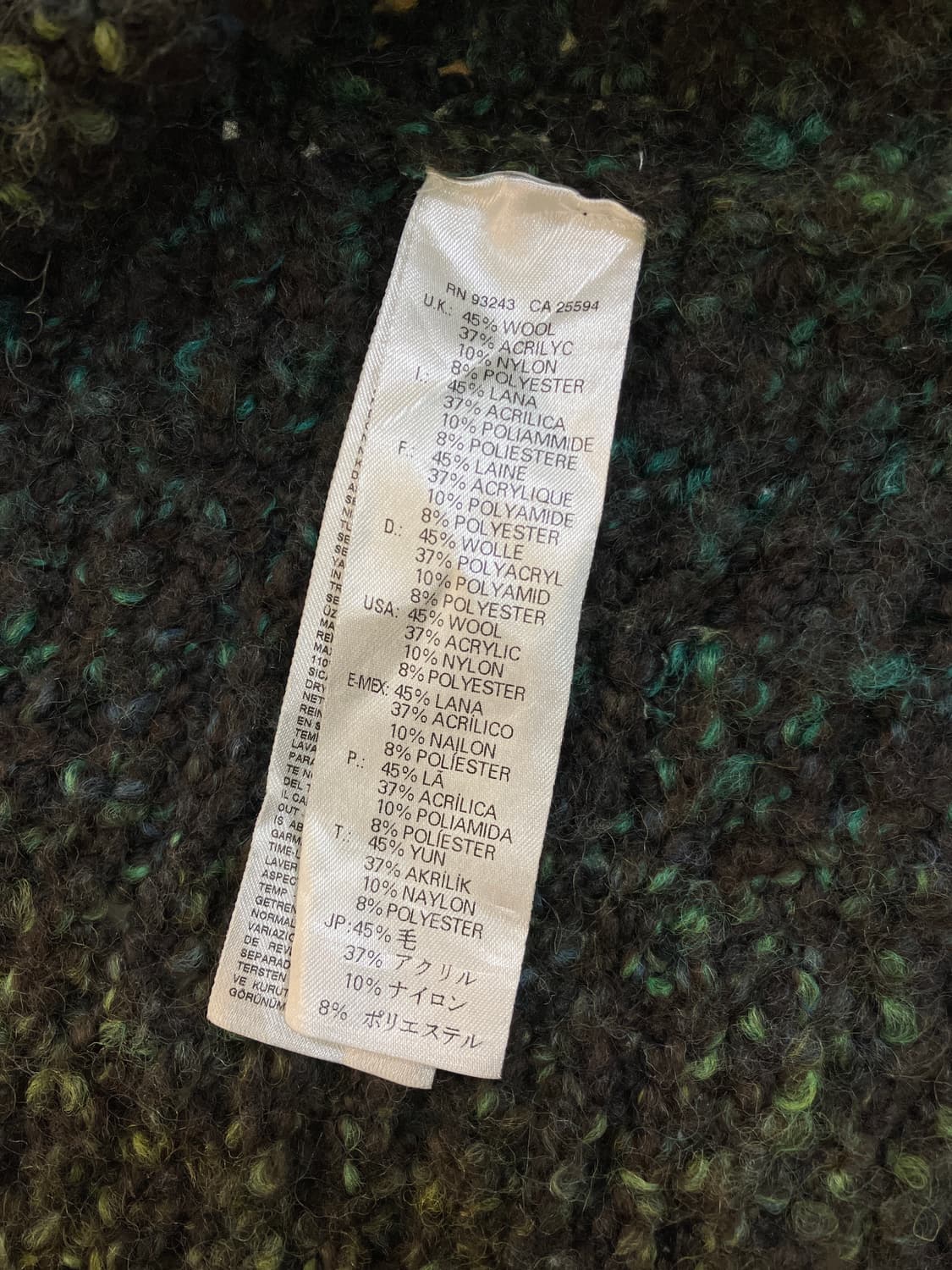 디젤 하프 슬리브 니트 집업 XS 상품이미지7