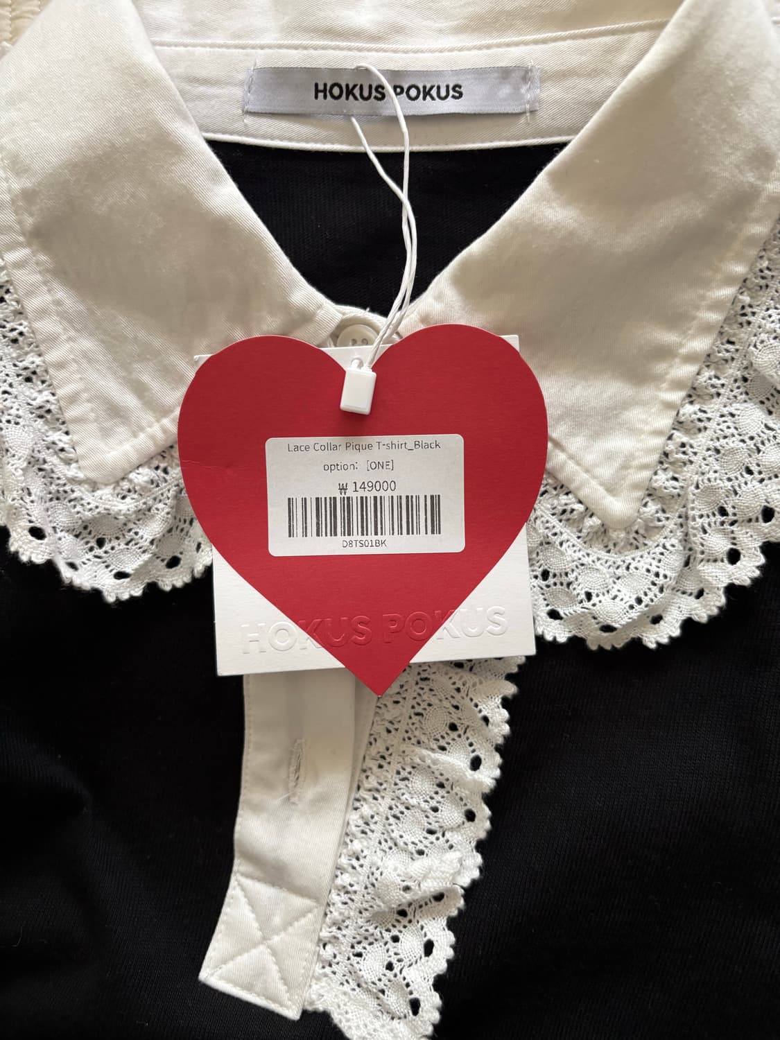 호쿠스포쿠스 Lace Collar Pique T-shirt 상품이미지5