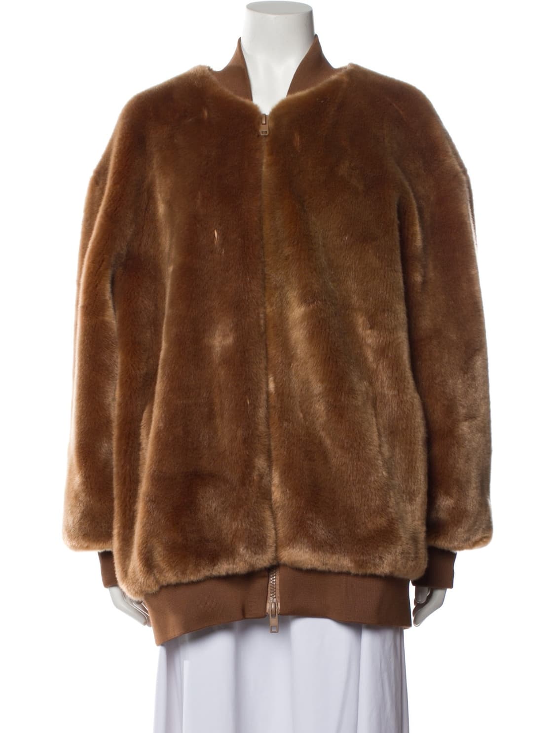 Tibi 인조 모피 에코퍼 XXS 브라운 (44-55 추천) 상품이미지8