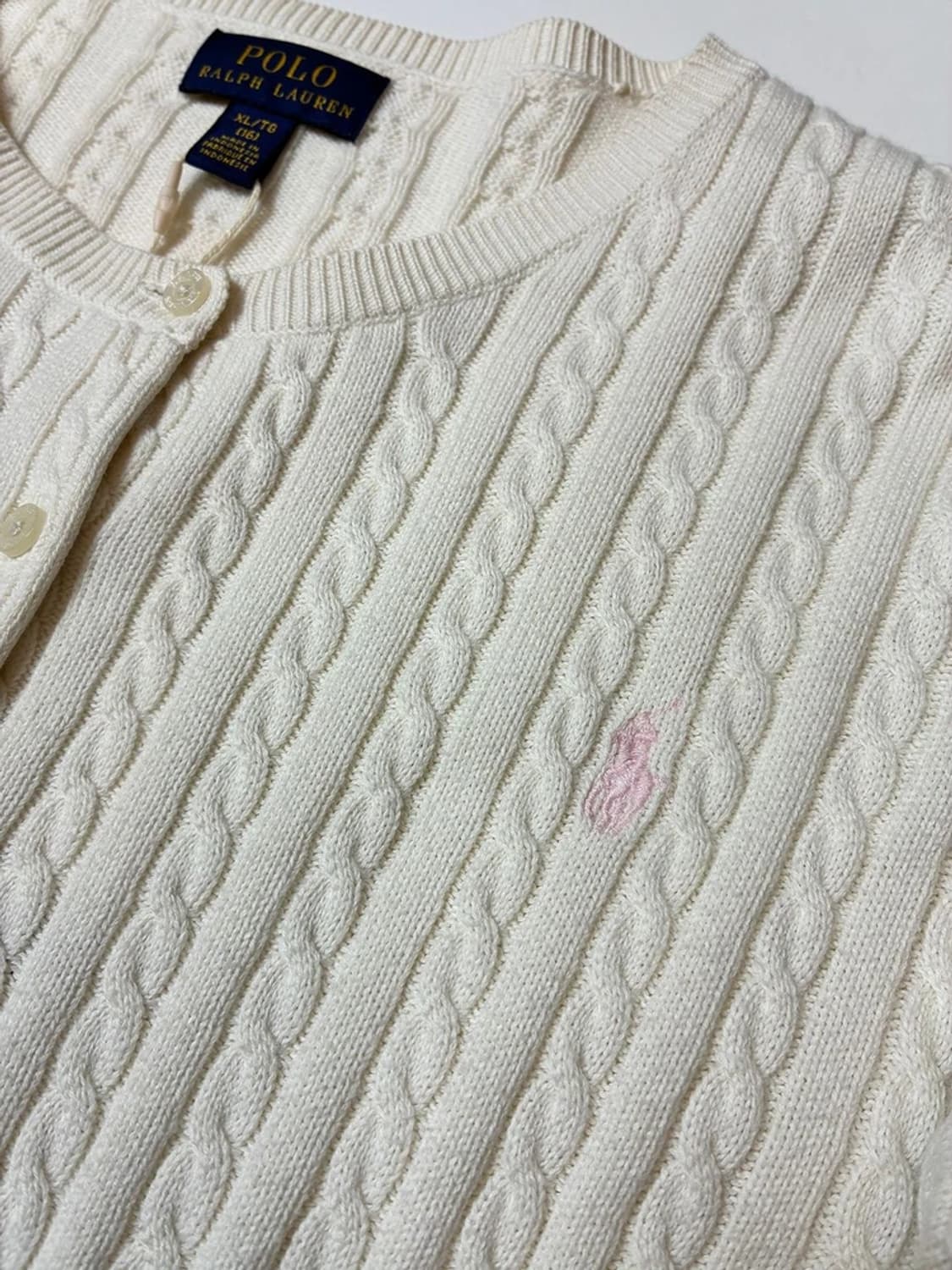 폴로 랄프로렌 꽈배기 미니멀 니트 가디건 PN9161 상품이미지3