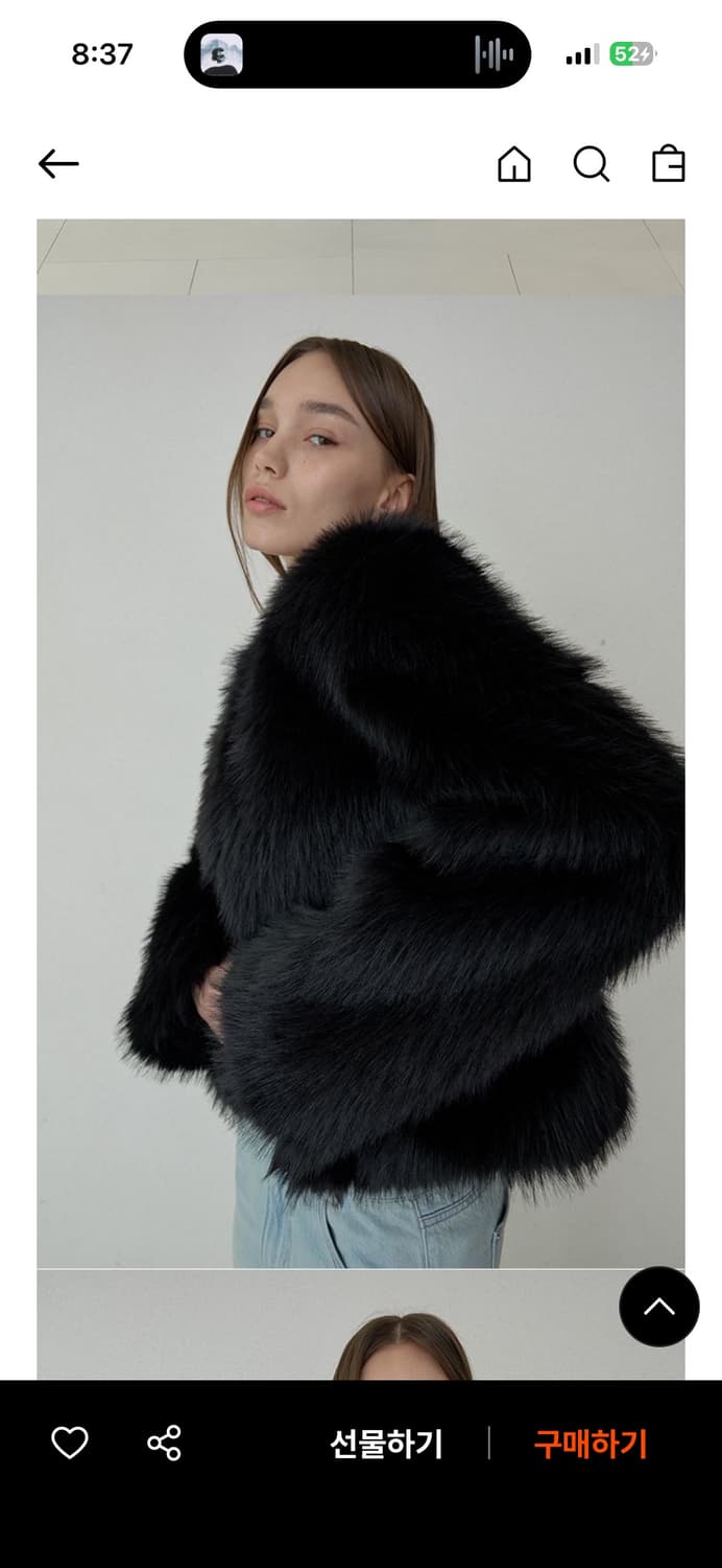 오데스 아멜리아 퍼자켓 블랙  상품이미지2