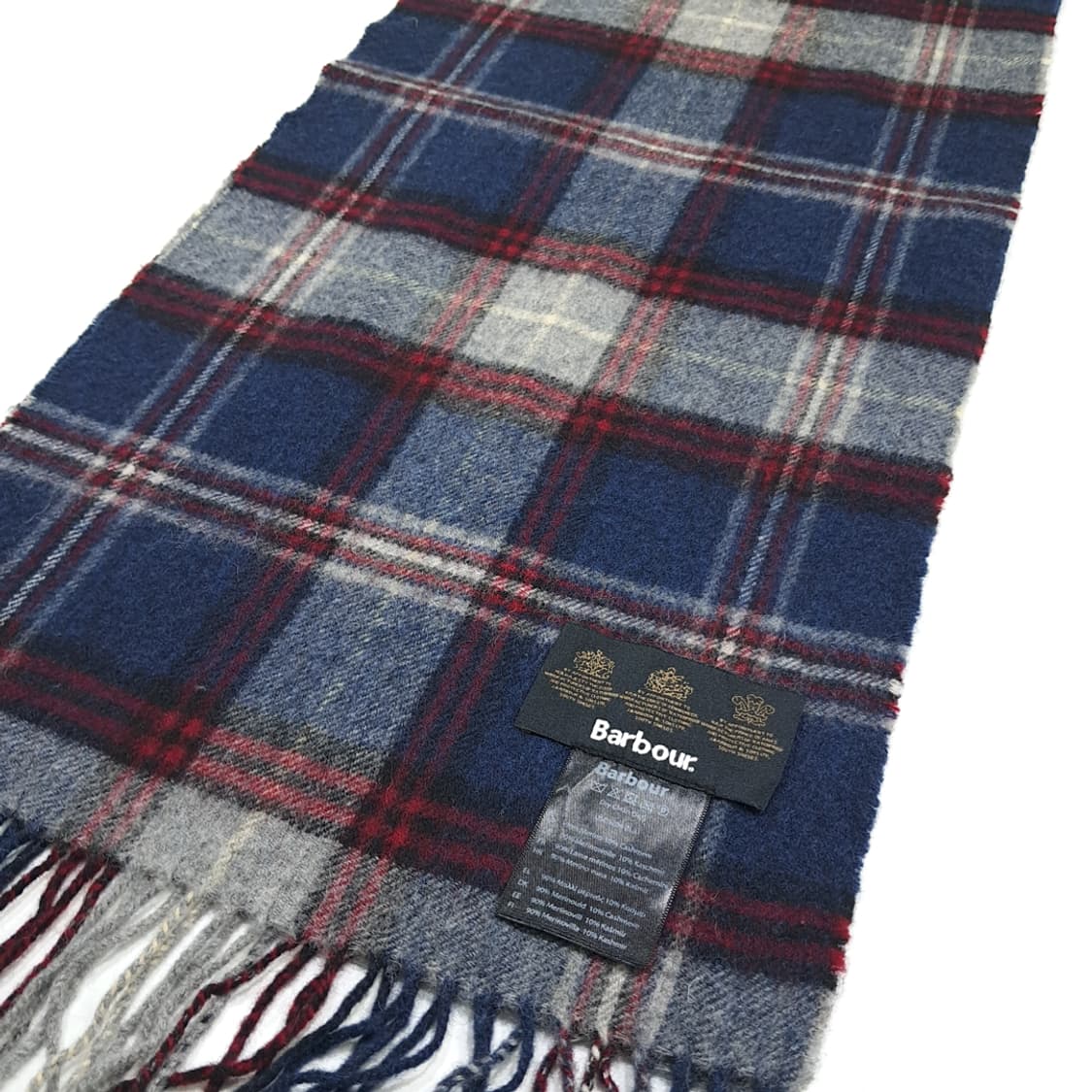 MX367 바버 캐시미어 블렌드 로얄 클래식 타탄체크 머플러 상품이미지4